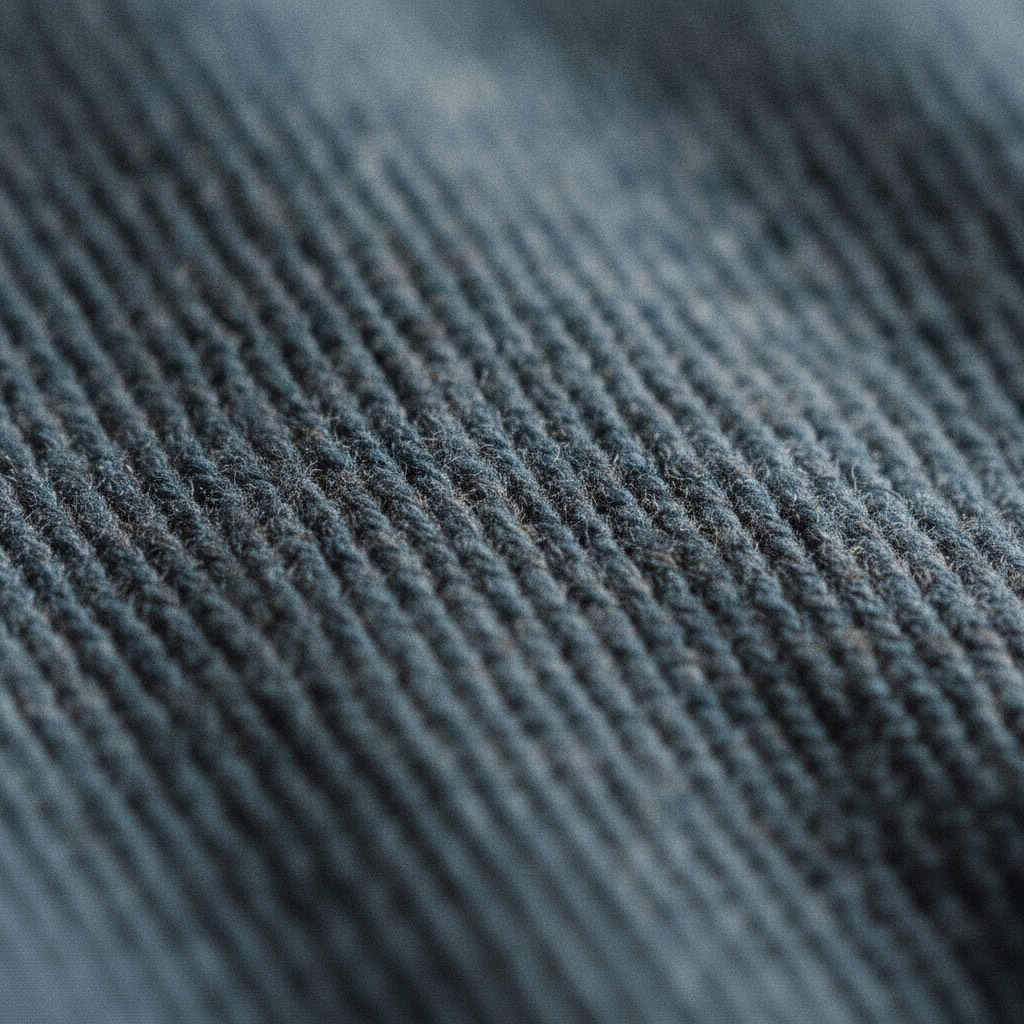 Macro of merino jersey weave structure.